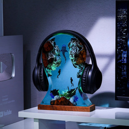 Whale Shark Headphone Stand Resin Lamp