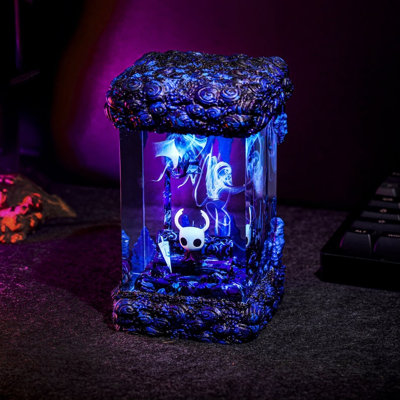 Knight From Hollow Knight Ver 2 Epoxy Lamp