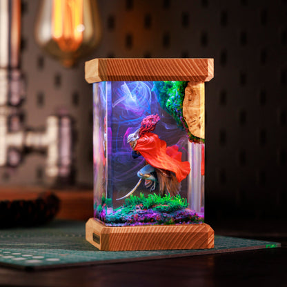 Powerful Boss Resin Lamp