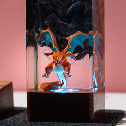 Fire Charizard Resin Lamp