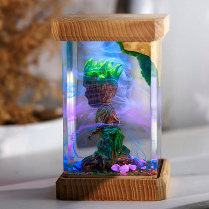 Groot Superhero Resin Lamp