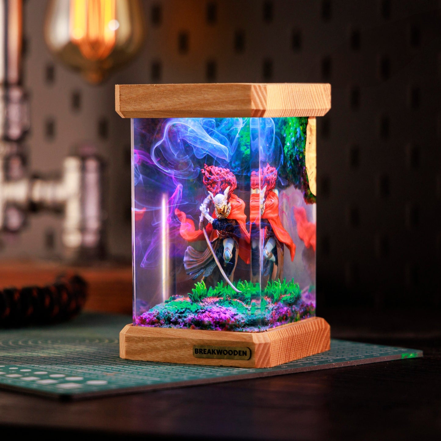 Powerful Boss Resin Lamp