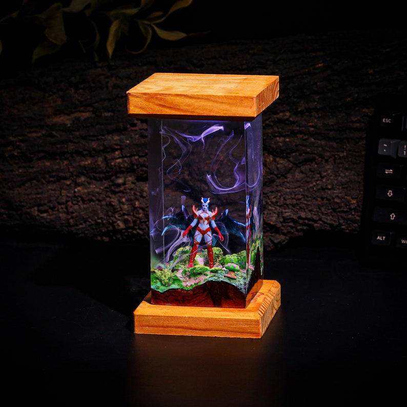 Queen of Pain from Dota 2 Epoxy Lamp