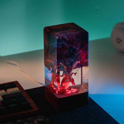 Fire Charizard Resin Lamp