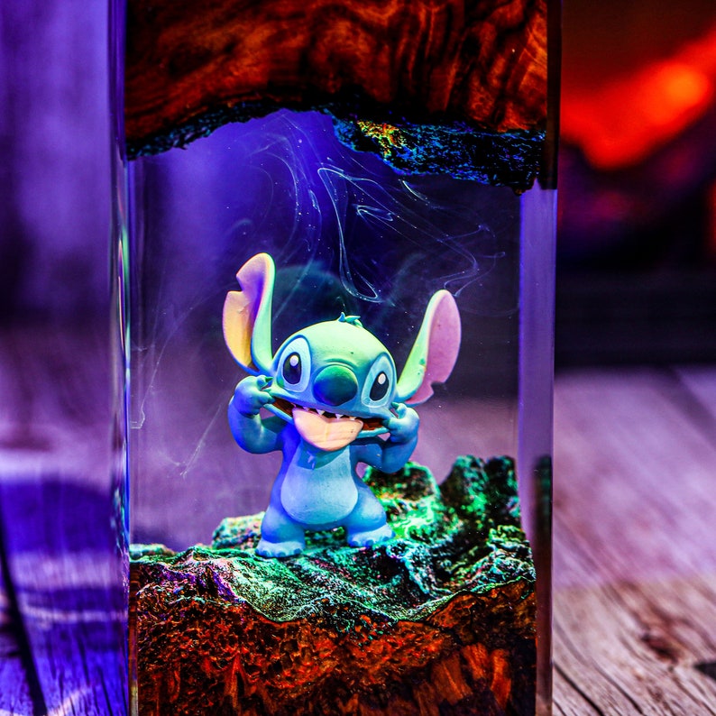 Cute Stitch Epoxy Night Light