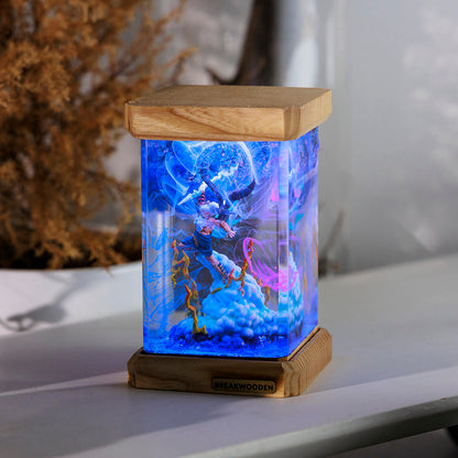 Zeus Marvel Resin Lamp