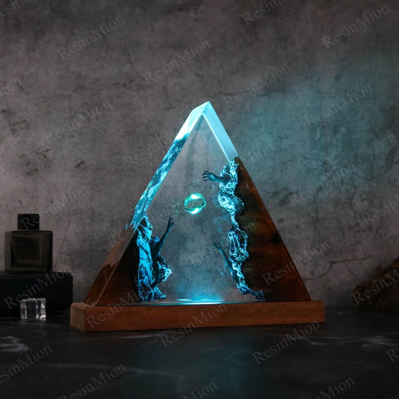 LOTR Dark Ring Epoxy Lamp