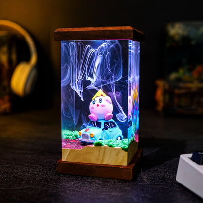 Kawaii Kirby Epoxy Lamp