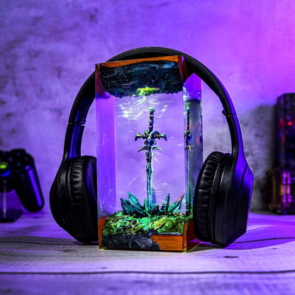 King Sword Night Light War Sword Headphone Stand