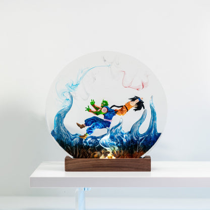 Goku x Picolo Anime Resin Lamp