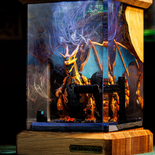 Mecha Charizard Resin Lamp