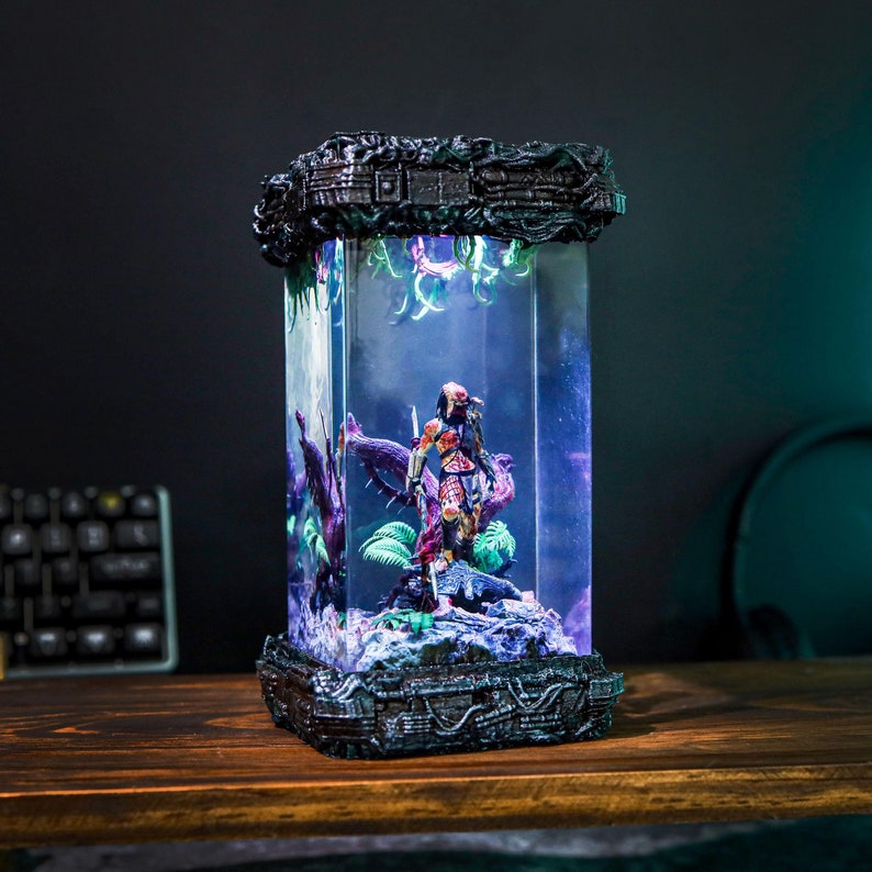 Predator Space Alien Epoxy Lamp