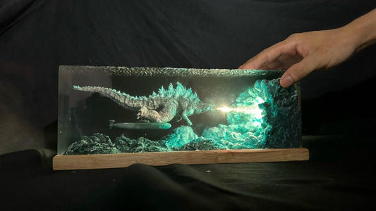 GODZILLA Monster Atomic Breath Resin Lamp