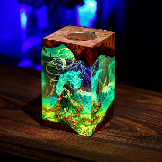 Giyuu Demon Slayer Epoxy Resin Lamp