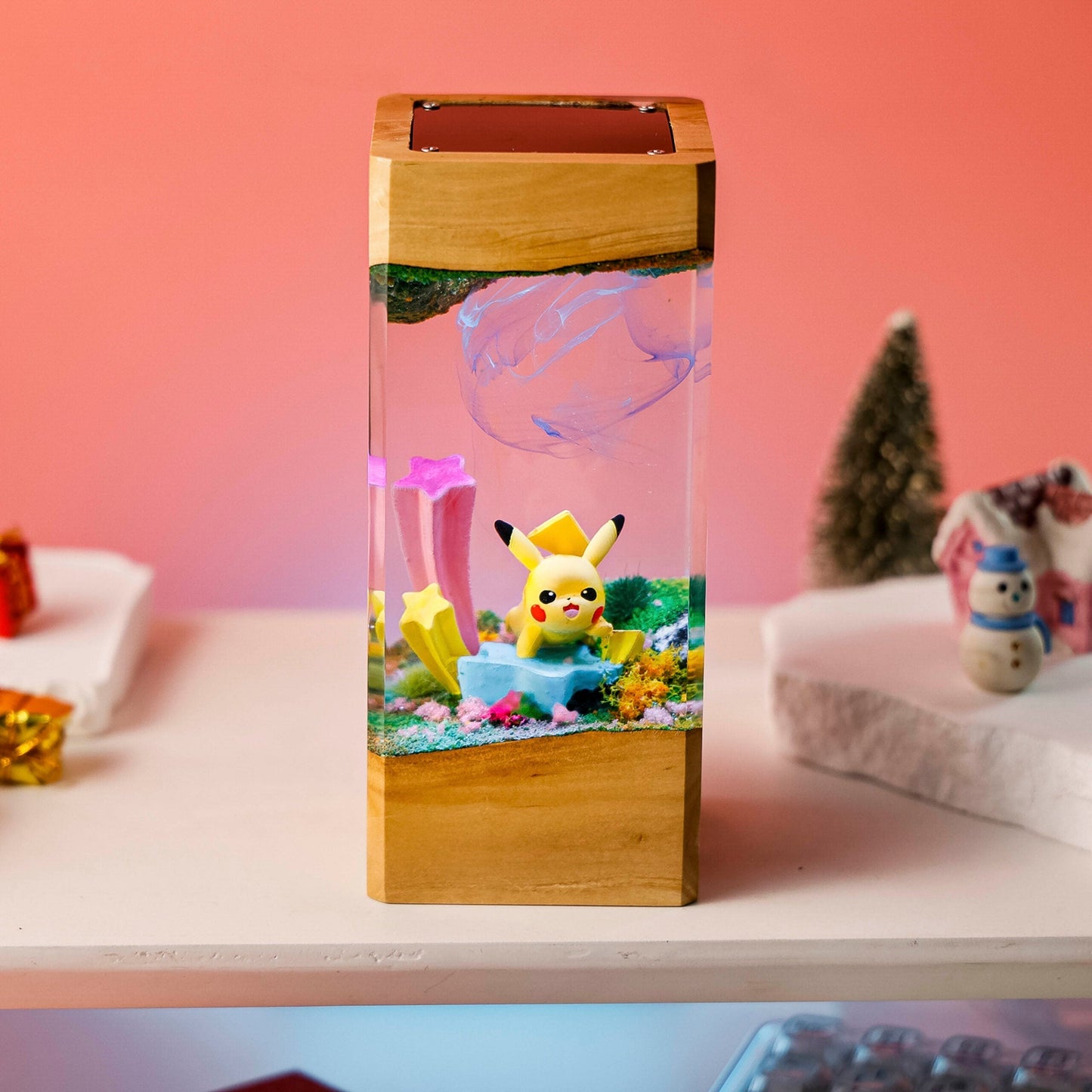 Pikachu Pokemon Resin Diorama Lamp