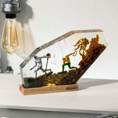 Mythical War Resin Lamp