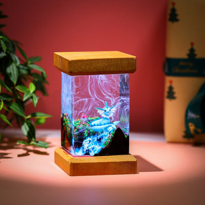 Vaporeon Pokemon Epoxy Lamp