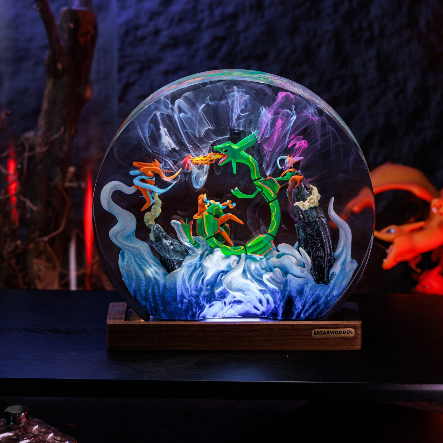 Rayquaza’s Fury Resin Lamp