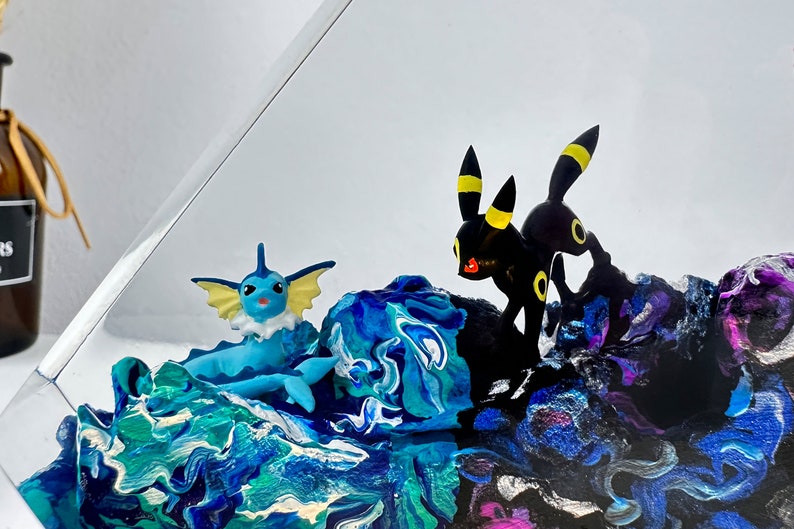 Eevee Evolution Pokemon Resin Epoxy Lamp Night Light