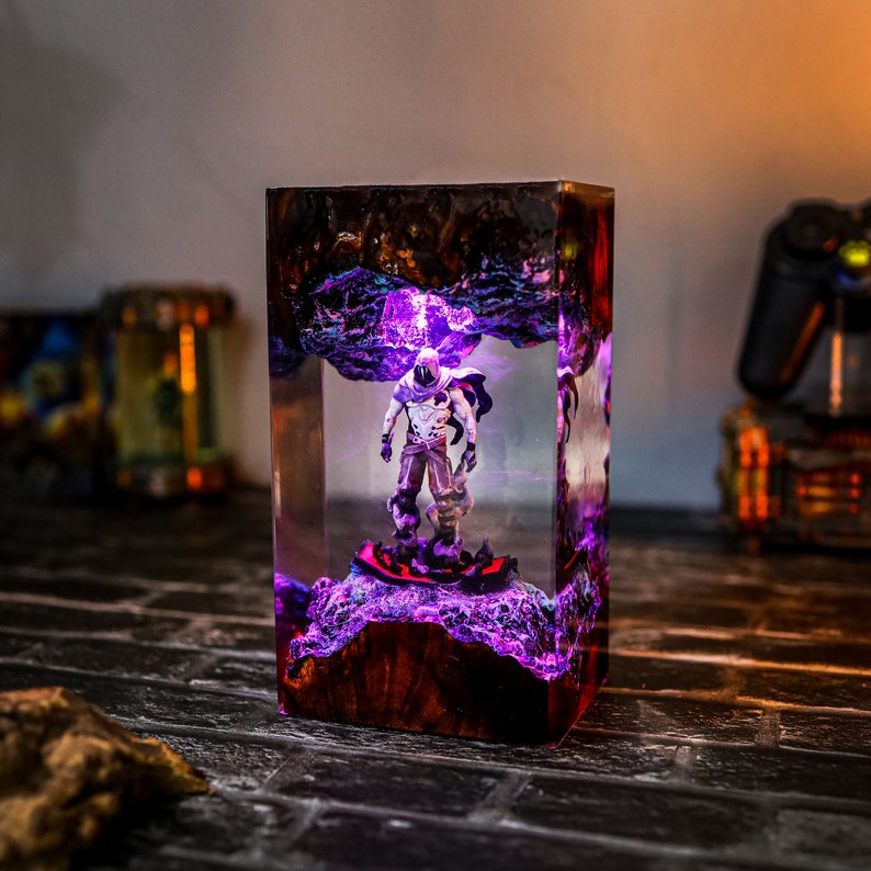 Custom Omen Valorant Epoxy lamp