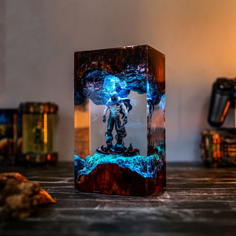 Custom Omen Valorant Epoxy lamp