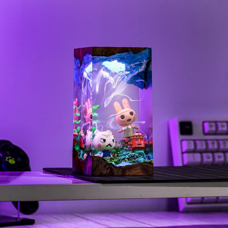 Coco Animal Crossing Epoxy Lamp