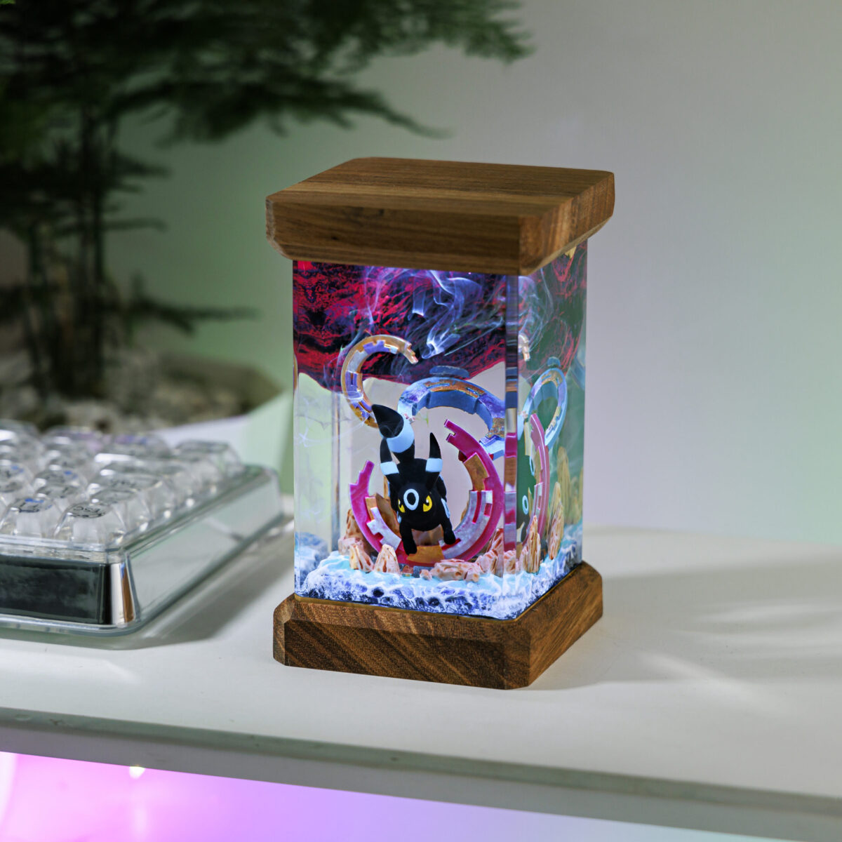 Umbreon Pokemon Resin Diorama Lamp 1