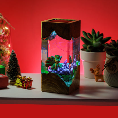 Vulpix Pokemon Resin Diorama Lamp