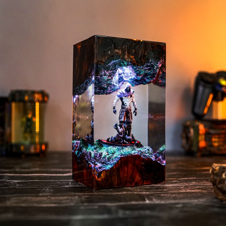 Custom Omen Valorant Epoxy lamp