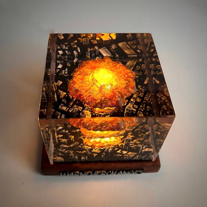 Explosion Atomic Bomb Resin Lamp