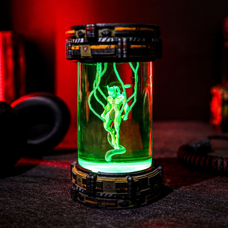 Mewtwo diorama Epoxy Lamp