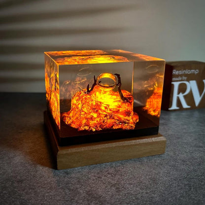 Power Ring Of The Dark Lord Resin Lamp