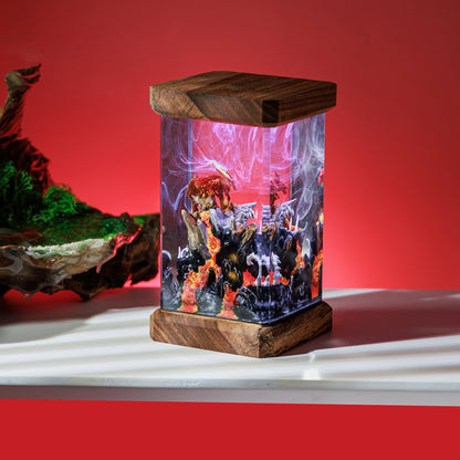 Mythology Dragon Resin Diorama Lamp