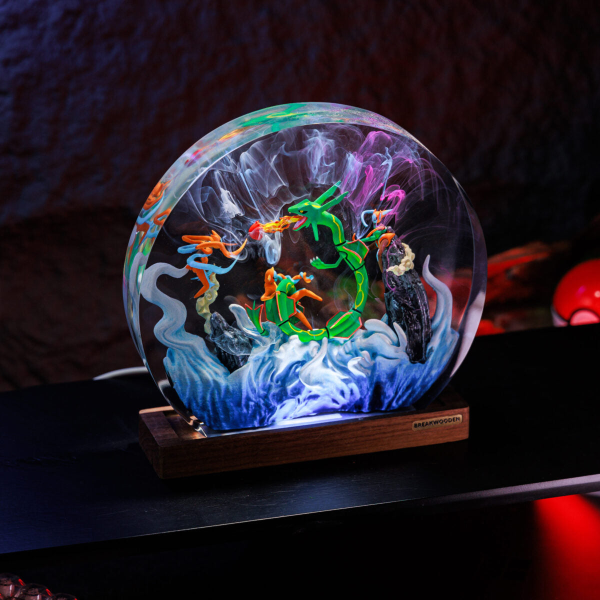 Rayquaza’s Fury Resin Lamp