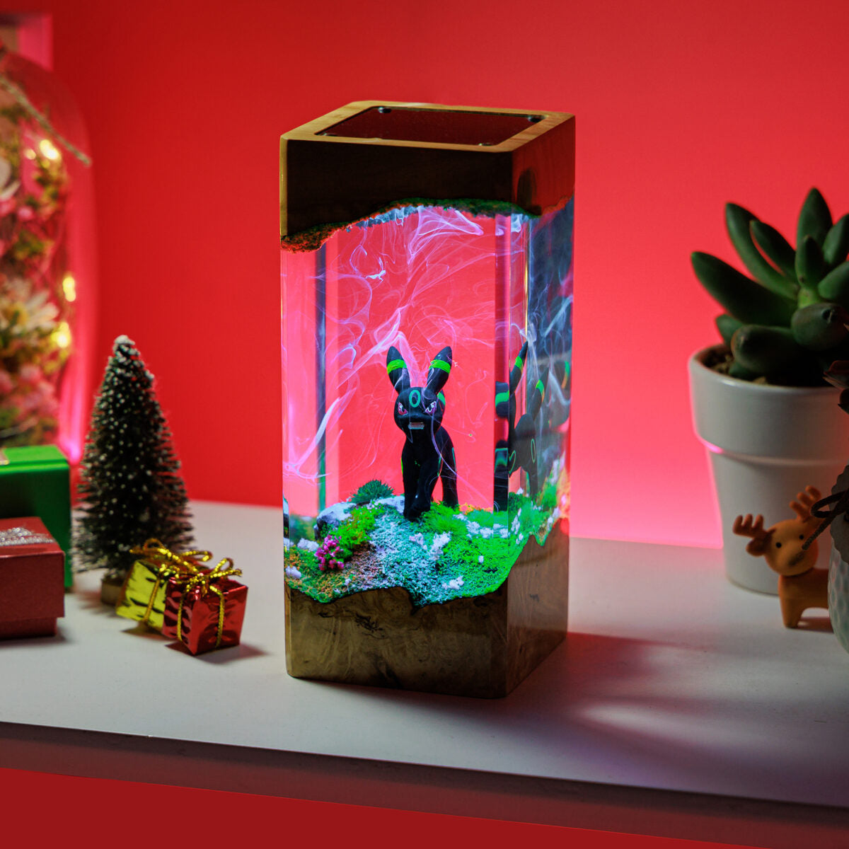 Umbreon Pokemon Resin Diorama Lamp