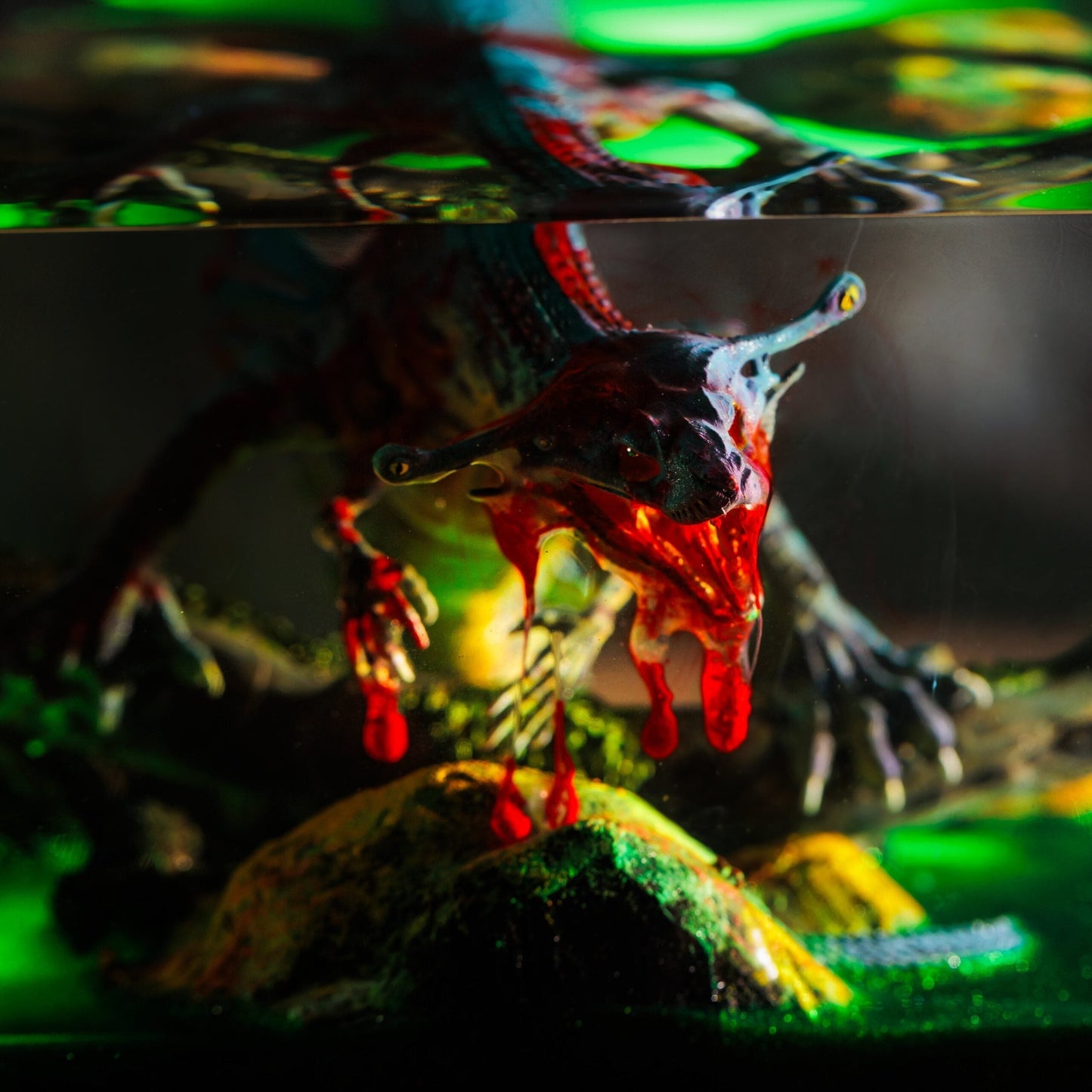 Carnivorous Dinosaur Diorama Resin Lamp