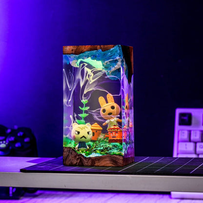 Coco Animal Crossing Epoxy Lamp