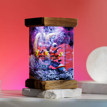 Astronaut on the Moon Resin Diorama Lamp 2