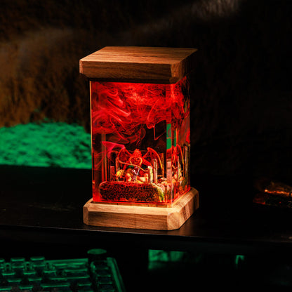 Mythical War Resin Lamp